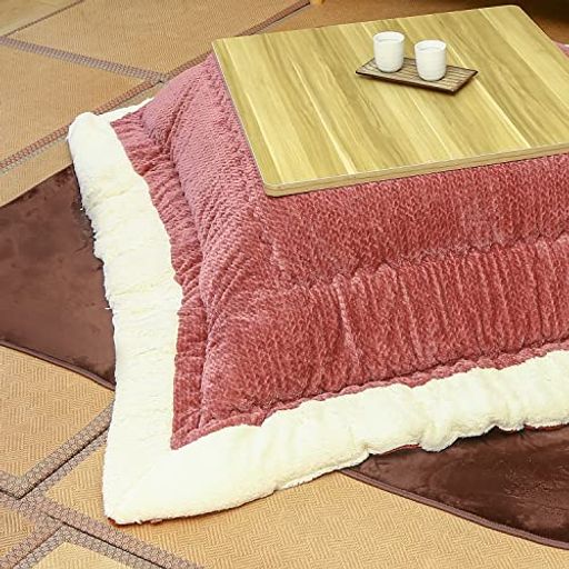 JEMA ジェマ こたつ布団 厚掛け こたつ掛け布団 コタツ掛け布団単品 正方形 こたつふとん ふわふわ あったか 洗える ケーブル模様 吸湿発熱 185X185CM レッド 8,366円