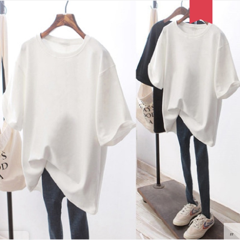 トップス Tシャツ ミディアム丈 袖あり 半袖 ハート ラウンドネック ストレート ホワイト ブラック S M L XL 2XL 大人可愛い 大人女子 こなれ感 ラブリー キュート 存在感 個性的
