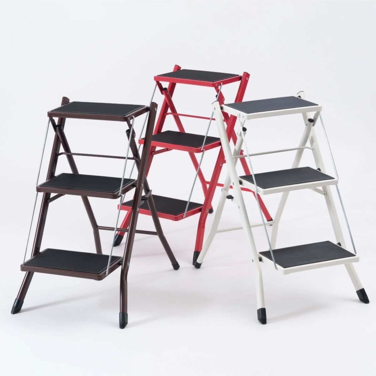 踏み台 ステップ台 3段 折りたたみ 脚立 ステップ スツール 折り畳み 折りたたみ式 コンパクト シンプル スリム 踏台 隙間収納 高い所 滑りにくい すべり止め