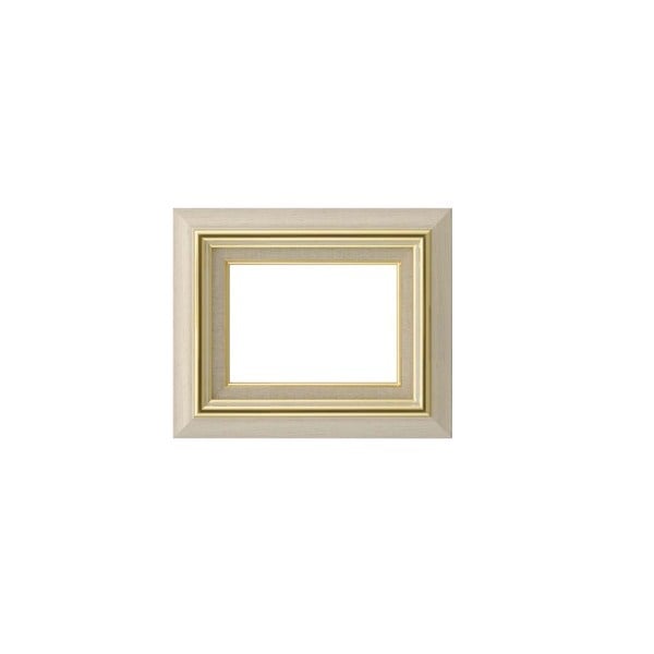 日本製 油絵額縁/フレーム [SM/アイボリー] 壁掛けひも/アクリル/ 8116