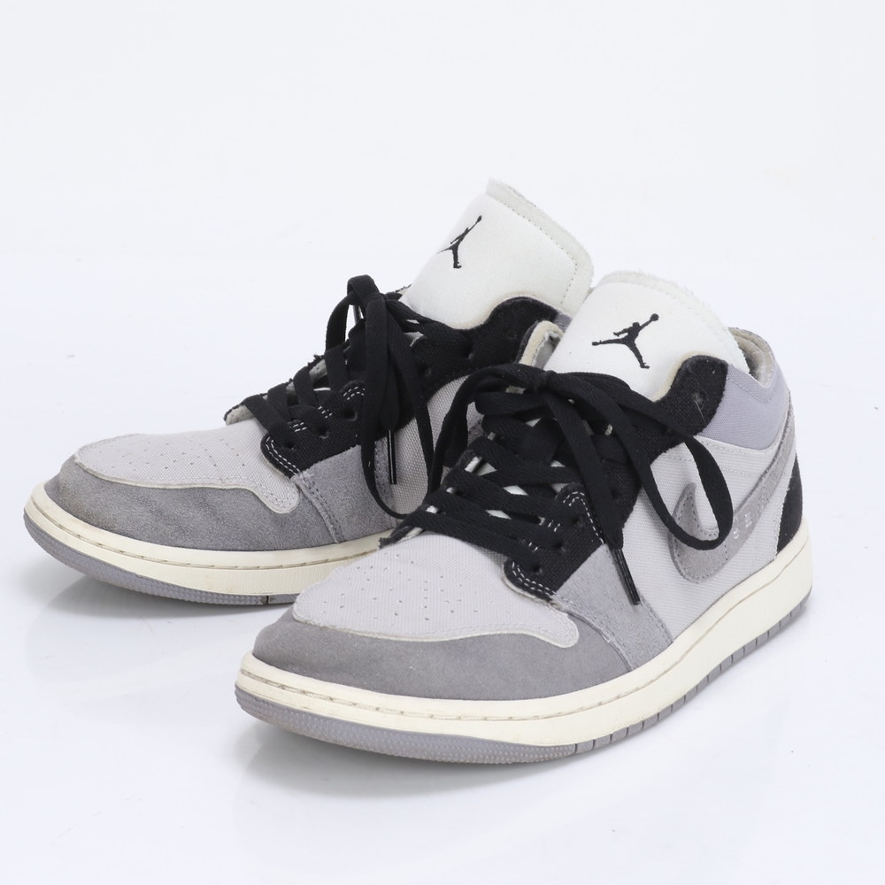 美品 エア ジョーダン 1 ロー SE クラフト 8 27cm 相当 DZ4135-002 レザー×キャンバス スニーカー ハイカット ローカット レースアップ 靴 シューズ ビジネス 紳士 メンズ