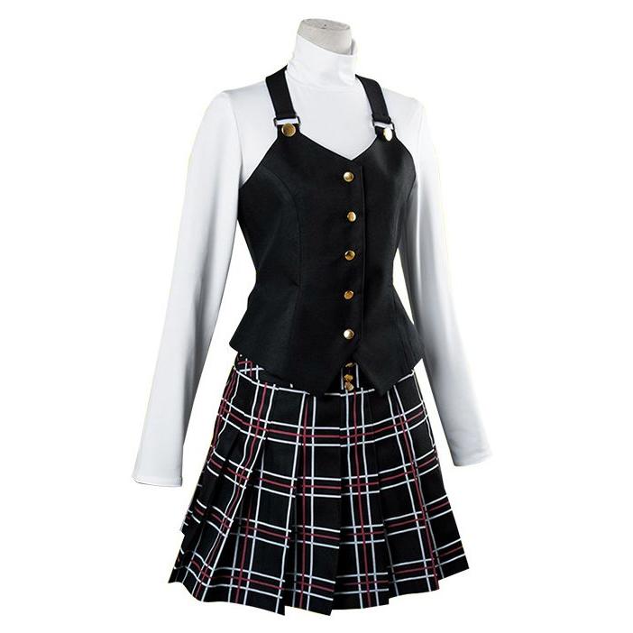 【品質保証 一部分3日出荷】ペルソナ5 P5 新島真 にいじままこと 秀尽学園 コスチューム コスプレ衣装 3点セット サイズ SXL