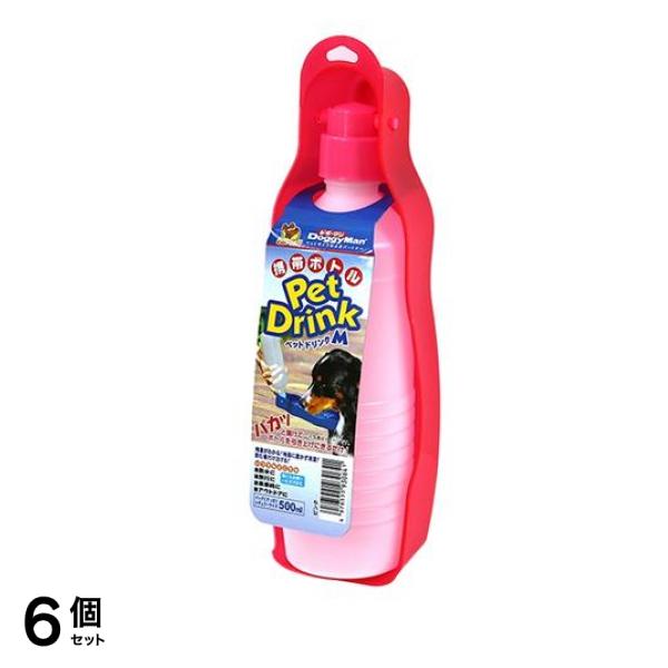 ドギーマン 犬猫用 ペットドリンクMサイズ 1個入 (ピンク) 6個セット