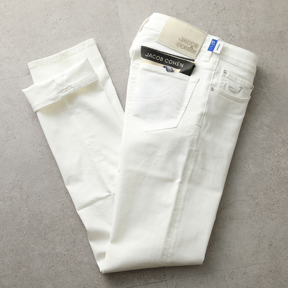 JACOB COHEN ヤコブ コーエン ジーンズ NICK ニック UQE06 S3848 メンズ デニムパンツ スリムフィット ストレッチ スカーフ付き 7 28,641円