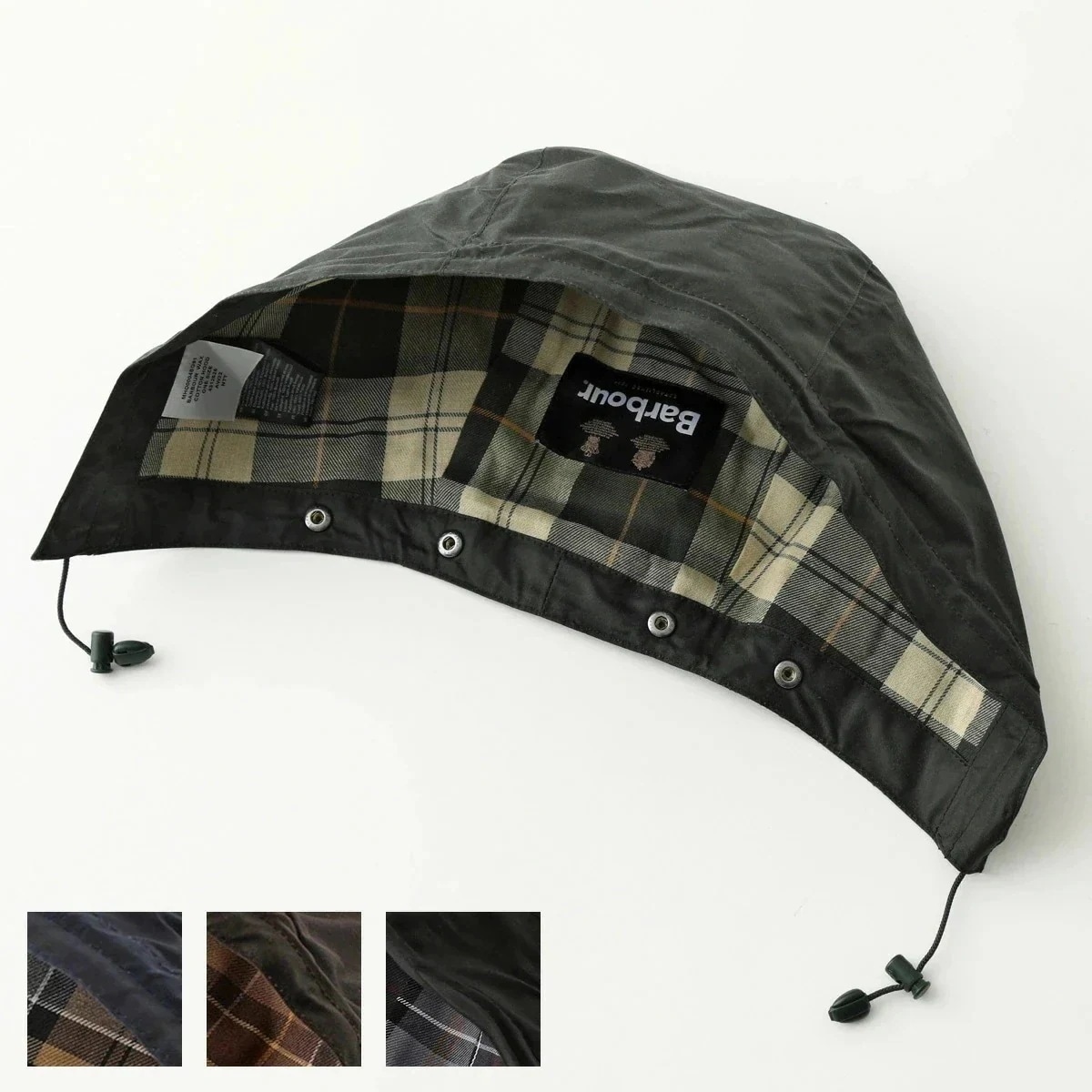Barbour バブアー フードパーツ MHO0004 WAXED COTTON HOOD メンズ ワックスコットンフード カラー4色