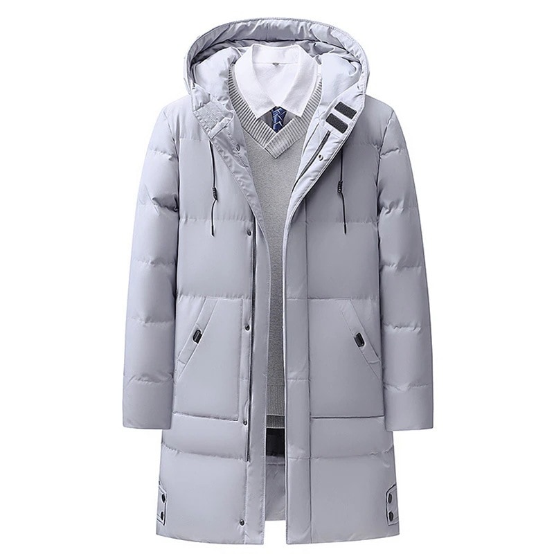 ダウンジャケットメンズ中綿ジャケットライトダウンロング丈アウターダウンコートアウター秋冬あったか防寒カジュアル