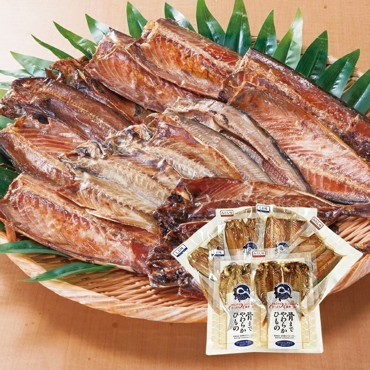 国産骨まで食べられる干物セット あじ さば ほっけ 6種 しお味 みりん味 24枚 ファミリー・ライフ TVショッピング ファミラ