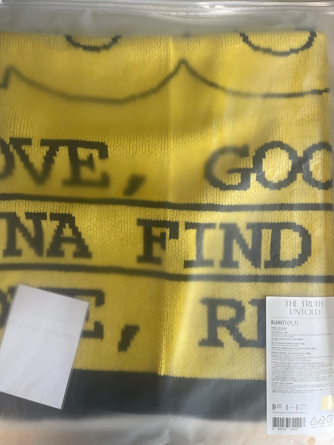 [on hand] JIMIN HYBE INSIGHT The Truth Untold md BLANKET 6,786円