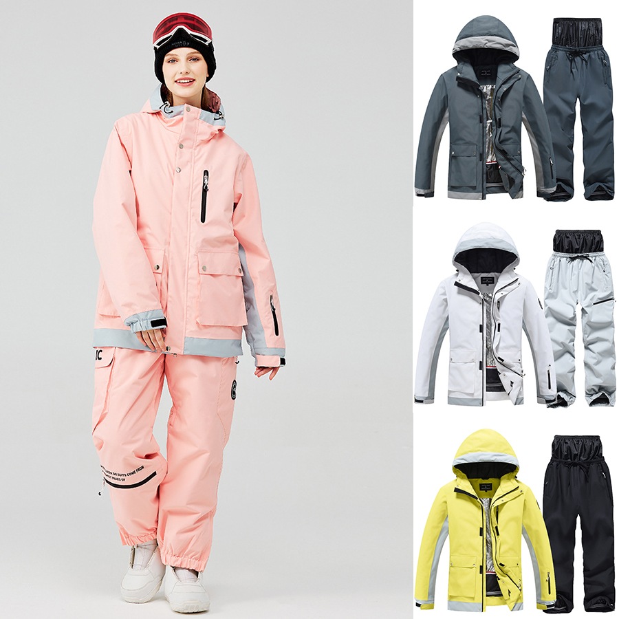 スノーボードウェア 上下セット レディース メンズ スキーウェア スノボウェア ジャケット アウター パーカー ロングパンツ 男女兼用 防水 防寒