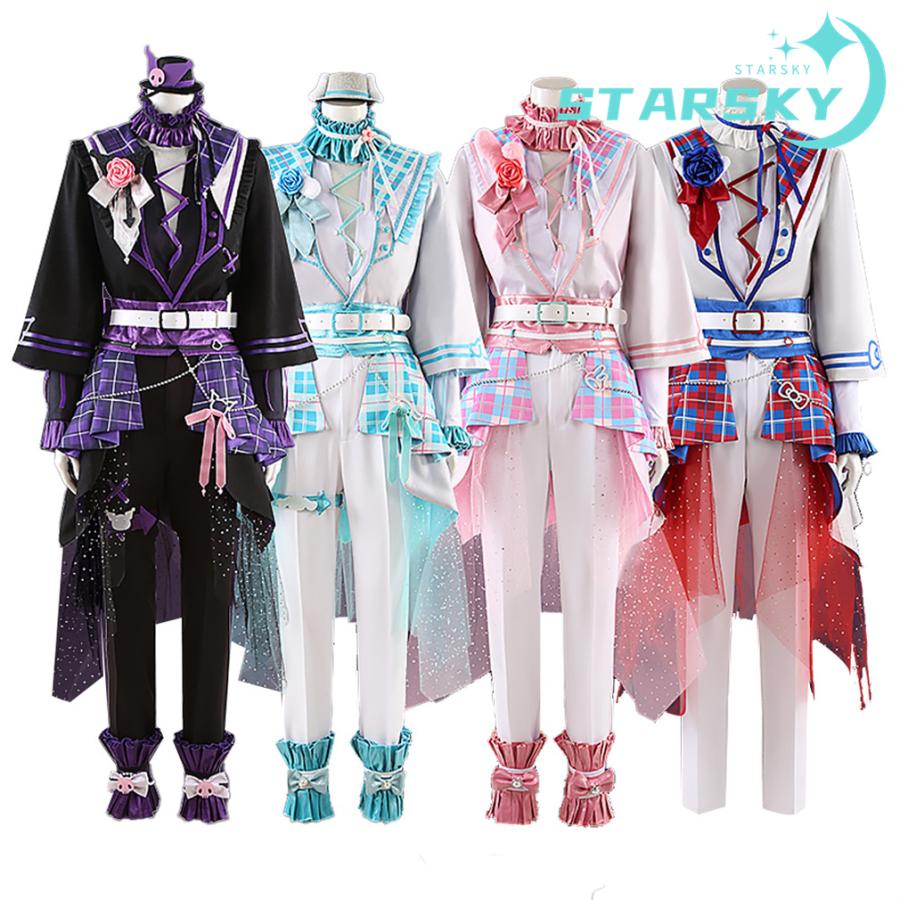 ２点で13o円OFF！【激安SALE】あんさんぶるスターズ！ サンリオコラボ　スカウト！　椎名ニキ 礼瀬マヨイ 天城一彩 風　コスプレ衣装　コスプレ服　コスチューム ハロウィン　イベント