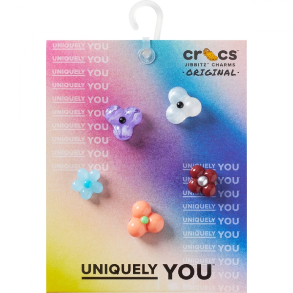 クロックス エクスプレスィブ フラワー ジビッツ 5個セット