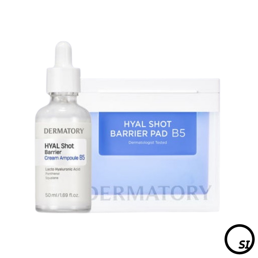 【セット】ヒアルショット バリア クリーム アンプル 50ml+ヒアルショット パッド 70枚 2点セット