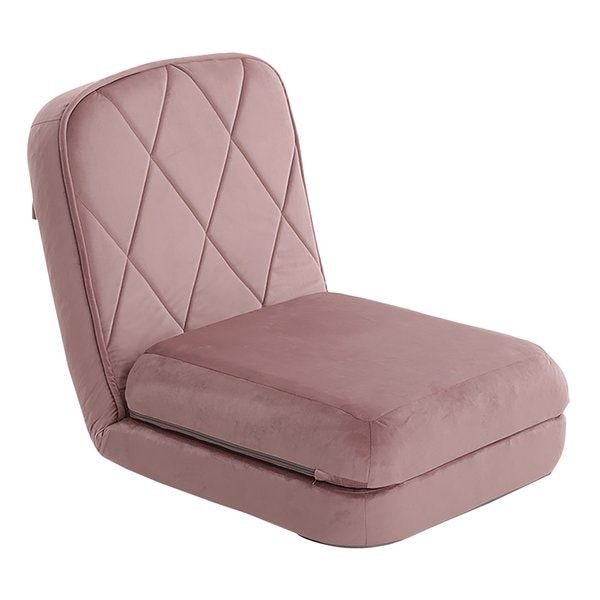大人かわいい リクライニングソファベッド 一人掛け ピンク 8,402円