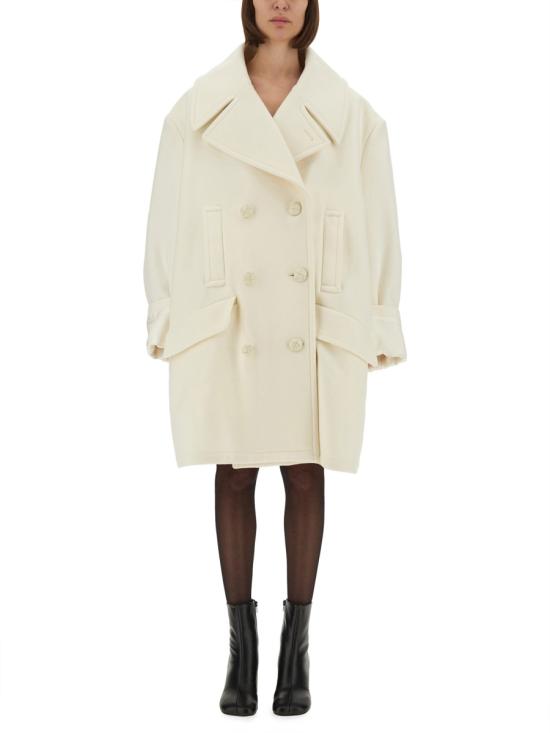 MM6 MAISON MARGIELA Women Trench Coats S52AA0195 M35469102 WHITE
