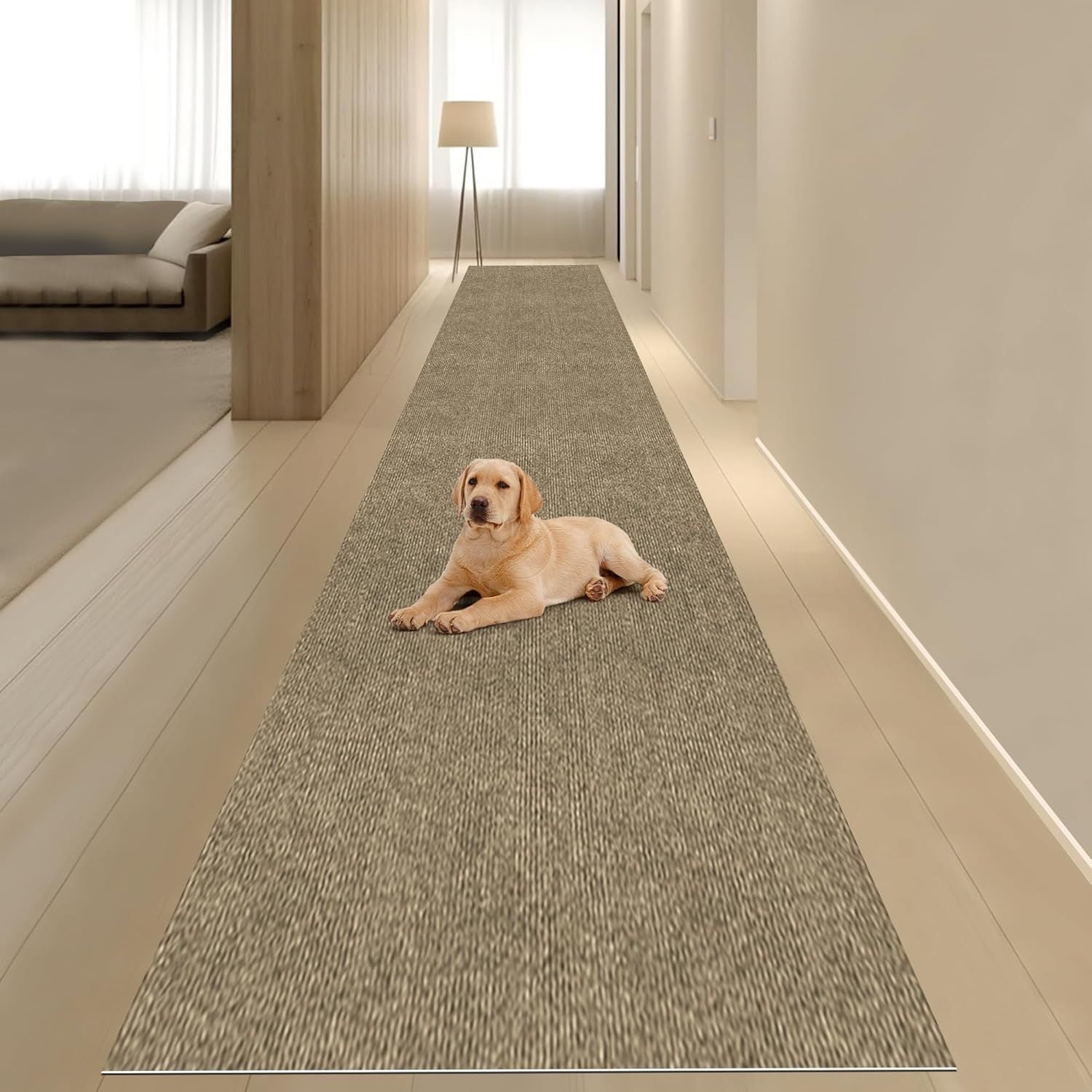 廊下敷きカーペット 吸着マット HDMOD 滑り止めカーペット 約80×600cm 厚さ4 mmロングカーペット ロールカーペット 洗えるカーペット 防音 ラグ 無地 ペット 置くだけで吸着マット ロ