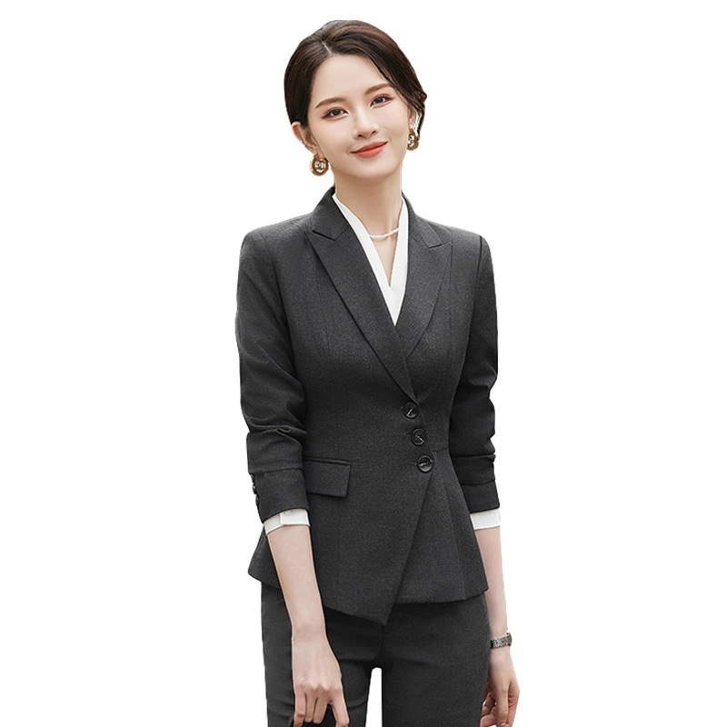 ビジネス スーツ セットアップ 女性 春秋 修身 カジュアル ホテル アパレル