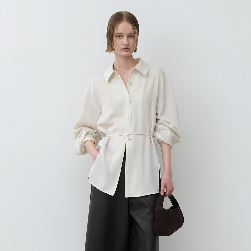 (BL-4307)LILLY SLIT POINT BLOUSE