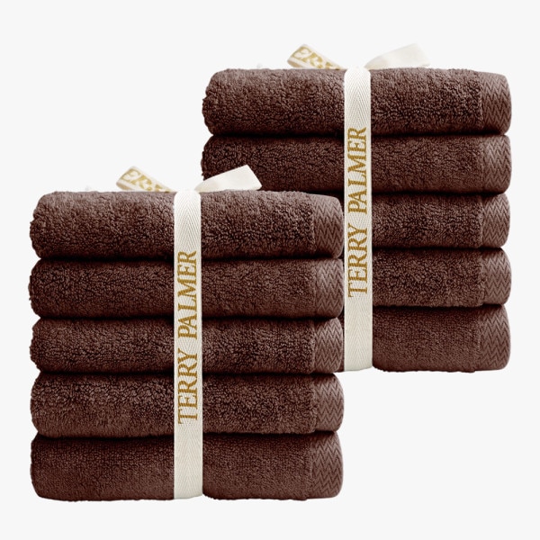 【TERRY PALMER】(10枚)抗菌バンブーテリーパーマー ホテルタオル 180g