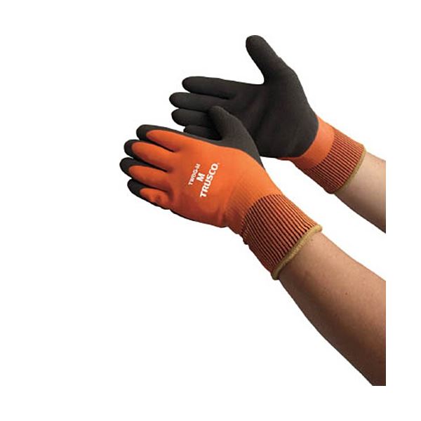 （まとめ）防寒天然ゴム手袋 LLサイズ TWBG-LL 1双 [x3セット]