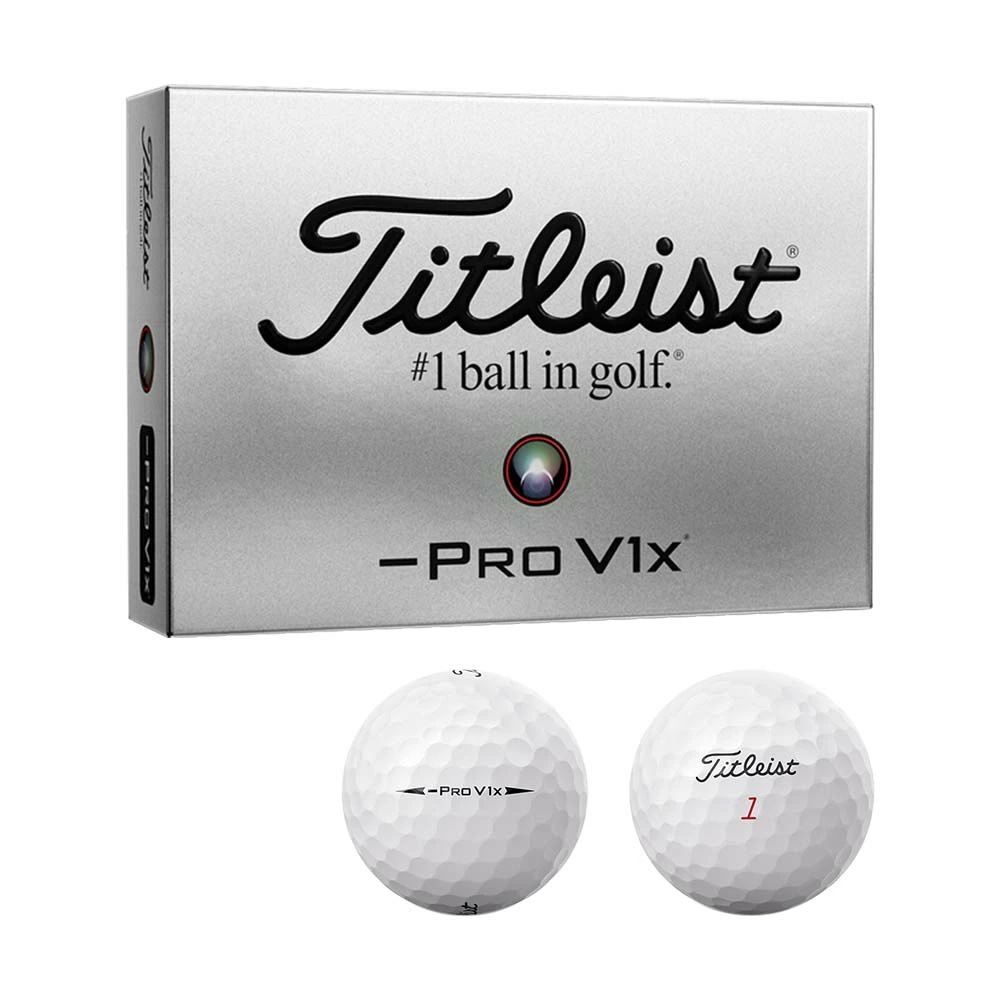 Pro V1x LEFT DASH ボール ホワイト 1ダース 2024