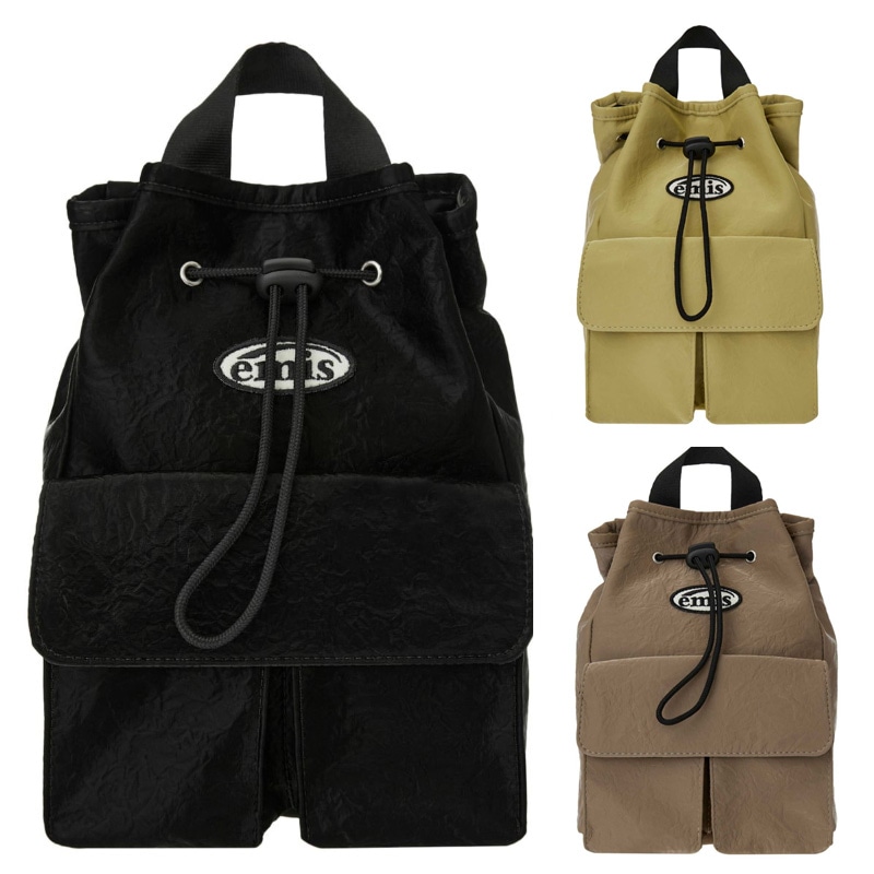MINI WAPPEN POCKET BACKPACK (RENEWAL)-BLACK / MUSTARD / BEIGE