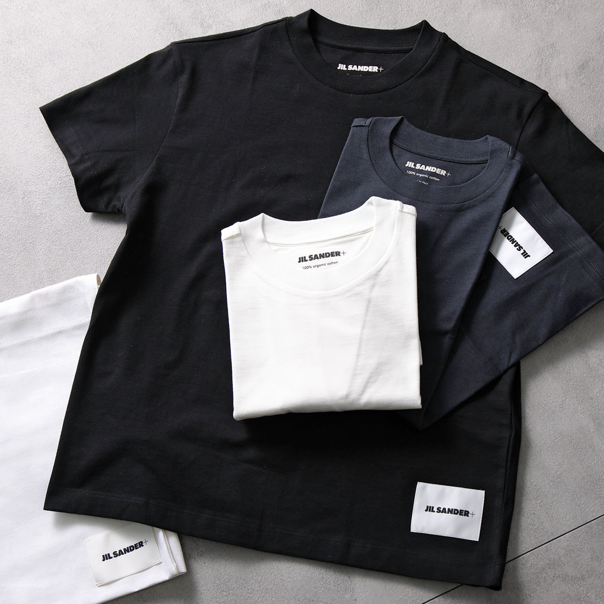 JIL SANDER+ ジルサンダー プラス Tシャツ 【3枚組】 J40GC0001 JTN254 レディース 半袖 カットソー 3枚セット ロゴT 000/MULTICOLOUR(100+001+ 46,940円