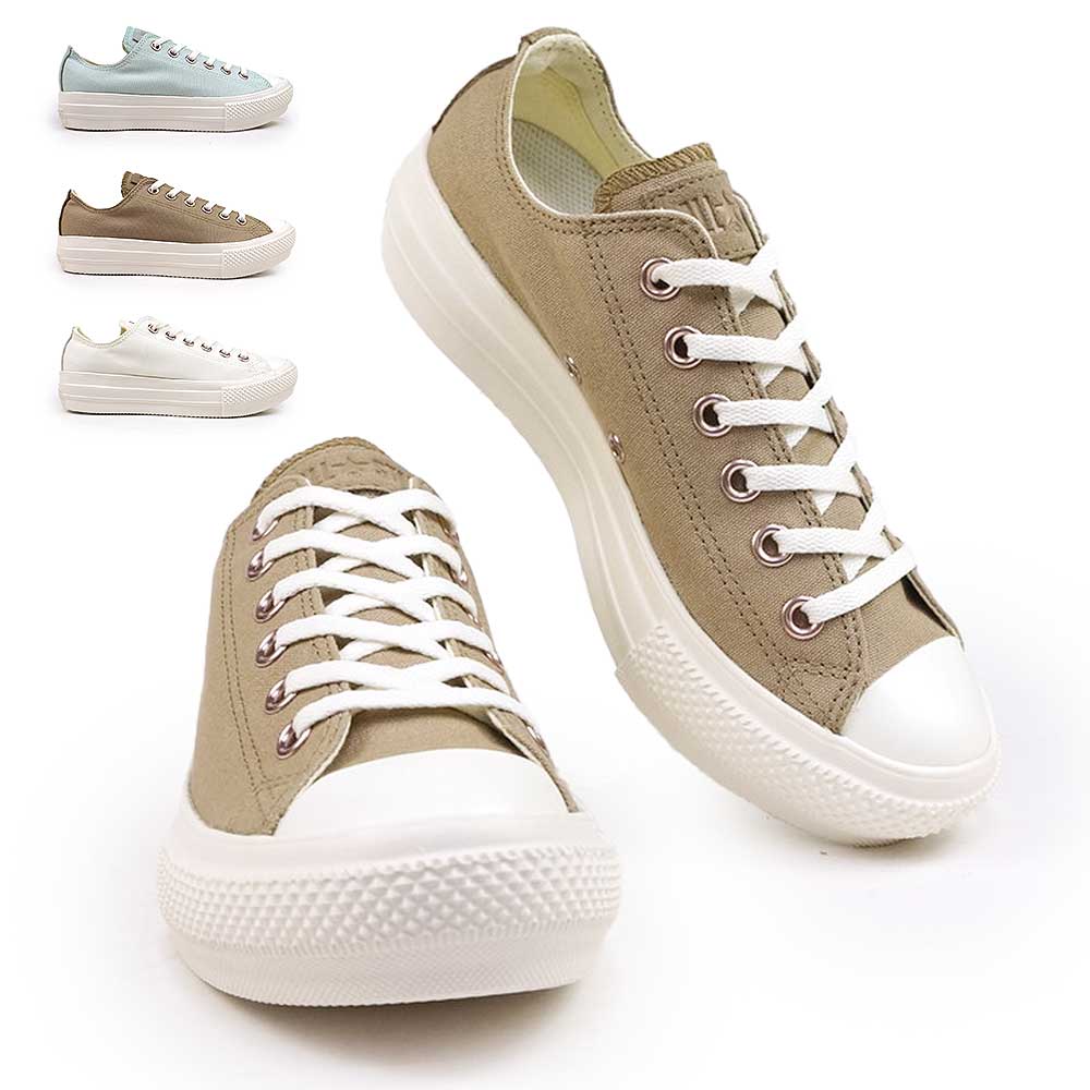 スニーカー オールスター ライト PLTS ポイントスエード PG OX ローカット レディース 厚底 軽量 7,405円