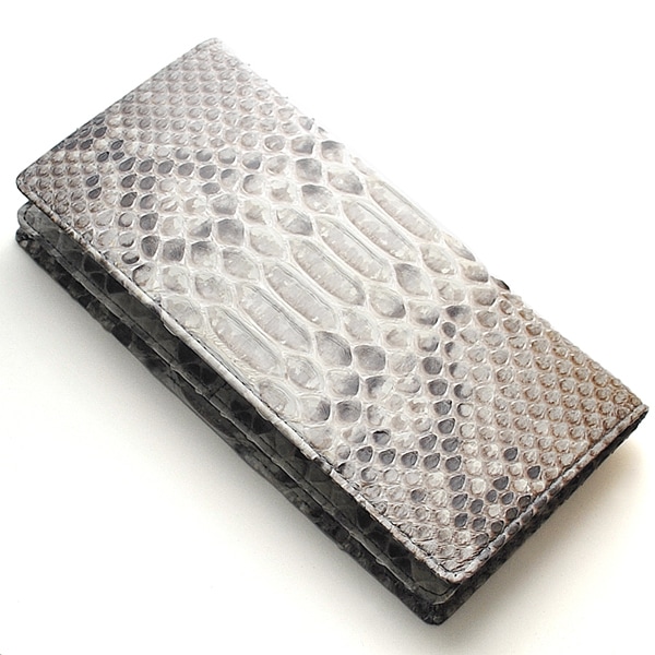 【新規OPEN】【期間限定】本パイソン錦蛇！無双タイプ！バックカットモデル！ロングウォレットNA