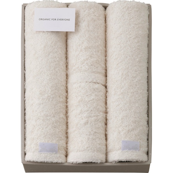 オーガニックフォーエブリワン バス フェイスタオルセット OFE1150 ふんわり 吸水性 耐久性 ラッピング無料 のし無料 ギフト セット A31