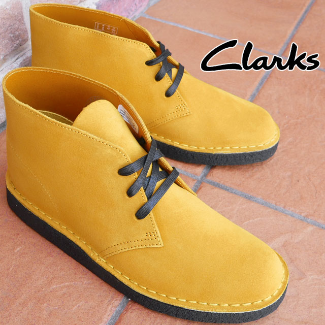 クラークス Clarks メンズ ショートブーツ デザートコール レザーブーツ デザートブーツ カジュアルシューズ クレープソール 本革 靴 マスタード 26154825