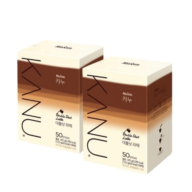 ダブルショット ラテ コーヒー 50 stick(13.5g) x 2箱 / 100個 / 韓国コーヒー