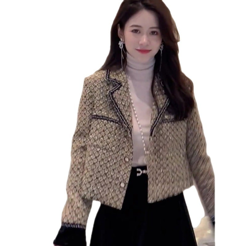 香ちゃんショートコートレディース春秋女性超きれいめトップス