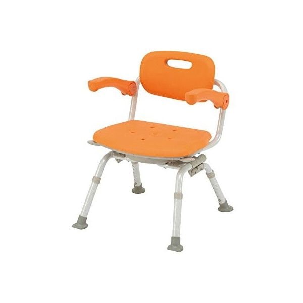 パナソニックエイジフリー シャワーチェア ユクリア ミドルSP回転おりたたみN オレンジ PN-L41221D メーカー直送