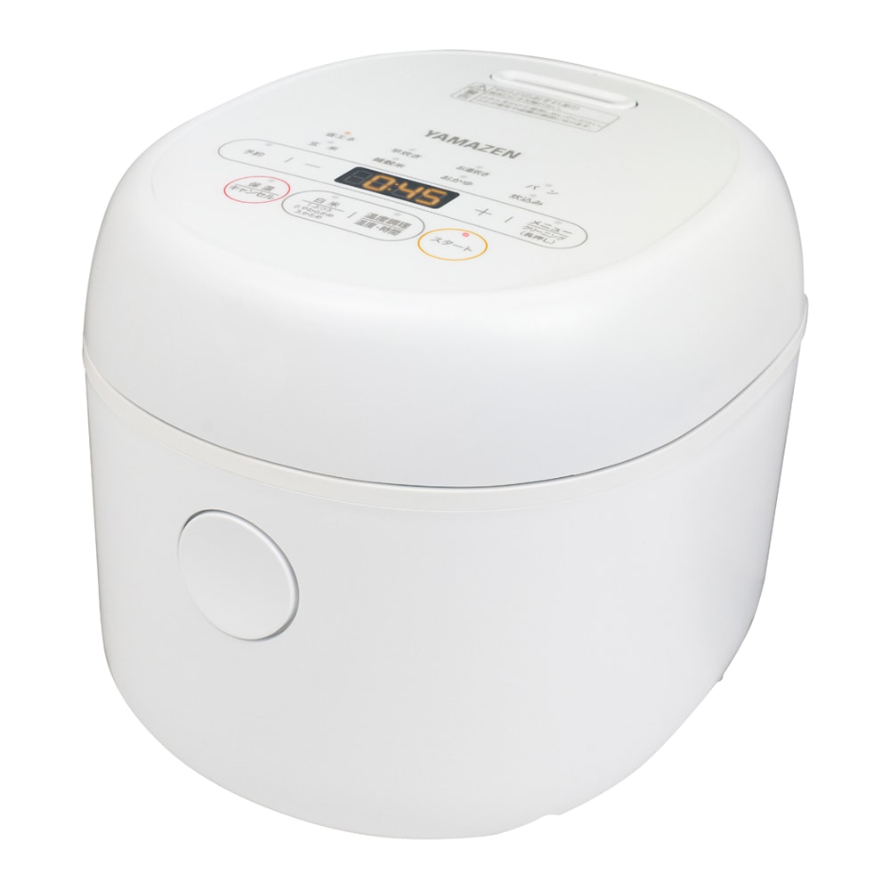 YAMAZEN YJR-DM051-W マイコン炊飯ジャー（3合炊き）　ホワイト YJRDM051W