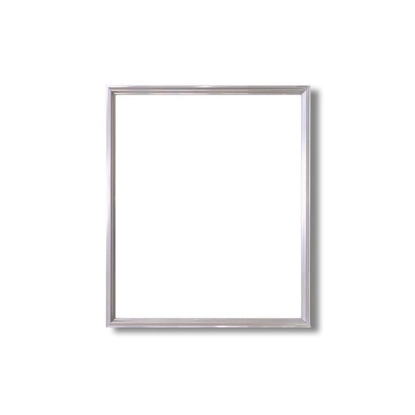 デッサン額縁/フレーム 四ツ切サイズ 424348mm シルバー 壁掛けひも付き 化粧箱入り 5002