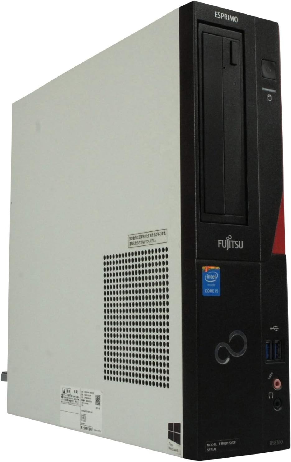 パソコン Windows10 デスクトップ ESPRIMO D583/KKX Core i5 4590 3.3～最大3.7GHz MEM:8GB HDD:500GB DVD-マルチ Win10Pro中古PC