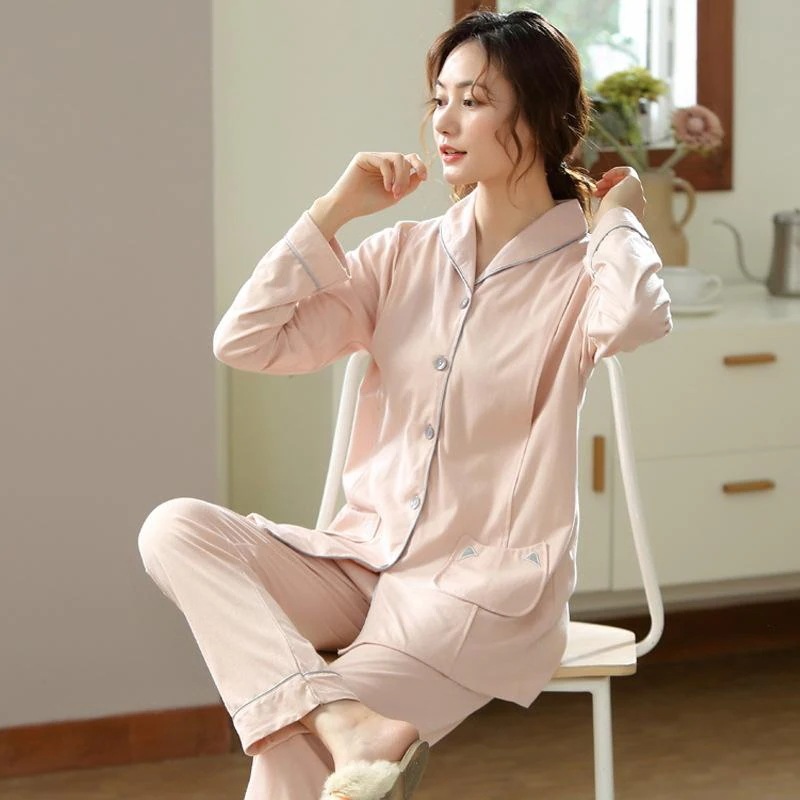 パジャマ 肌にやさしい 長袖 前開き 春向き 秋向き 素材 入院用 介護用 産後 レディース ルームウェア ナイトウェア 卒業式 5,419円