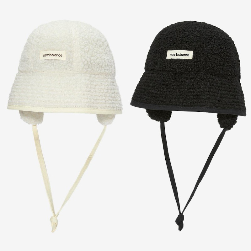 韓国限定販売 冬の新商品 ボアフリース 耳付きバケットハット