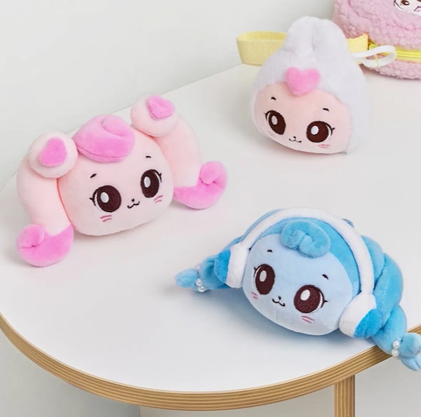 韓国限定　キャッチティニピン　ハチュピン　マスコットお布団　コンプリート　セット Qoo10] 【New】 キャッチティニピン ハチュ生