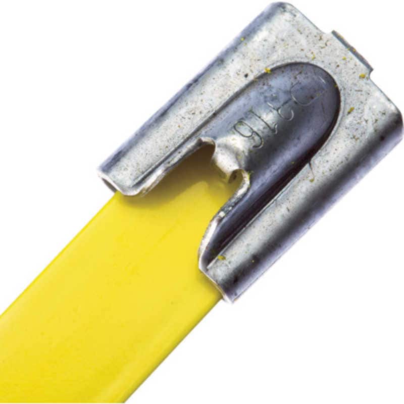 パンドウイット　フルコーティングステンレススチールバンド 黄　MLTFC4HLP316YL (1袋50本)