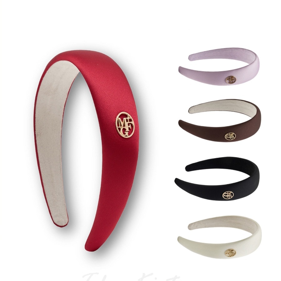 CIRCLE LOGO SATIN HAIR BAND (MFG44CAC111)