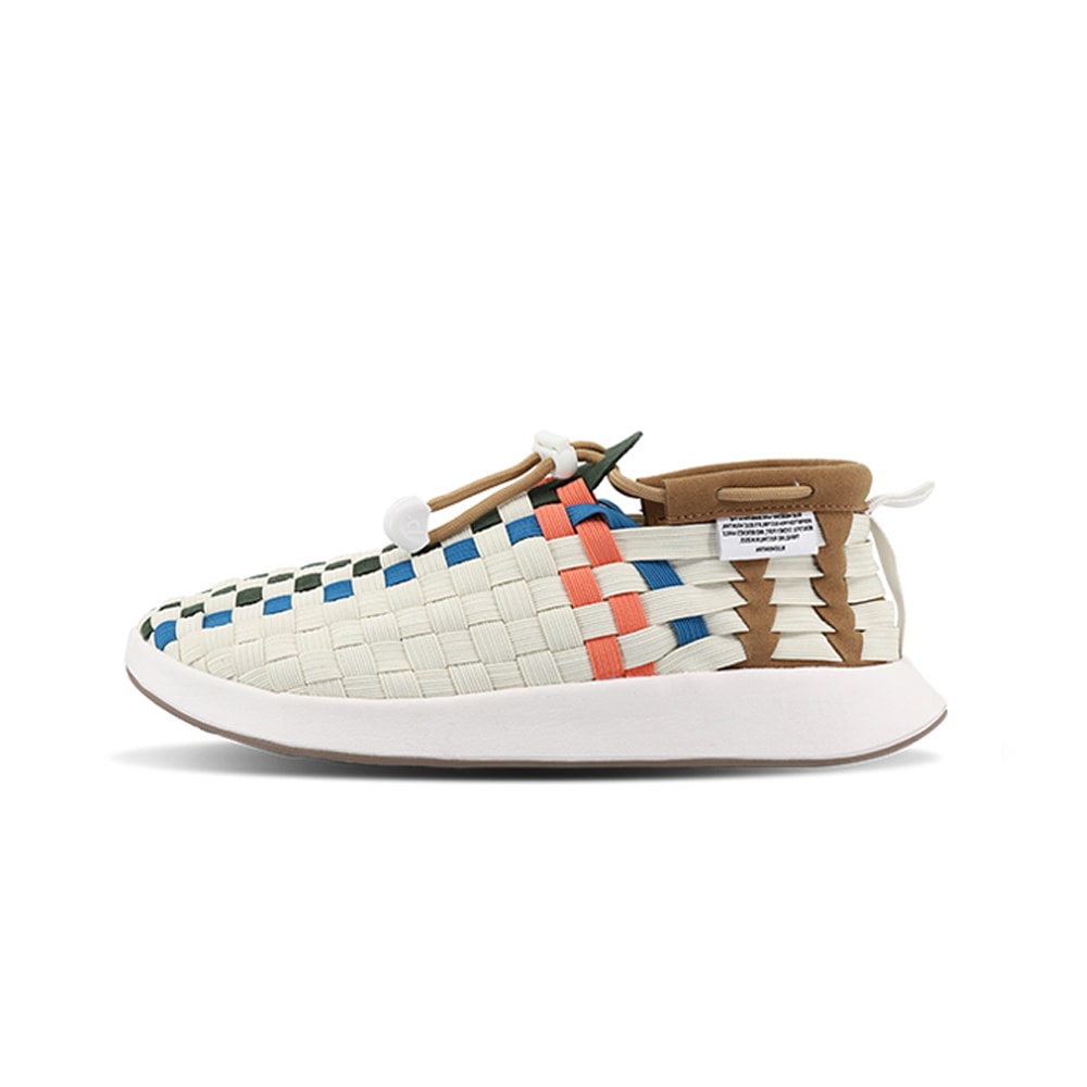 ウーブンアイランドベージュグリーンシューズ ウーブンシューズ 靴 シューズ 履きやすい 楽なシューズ アクアシューズ 運動靴