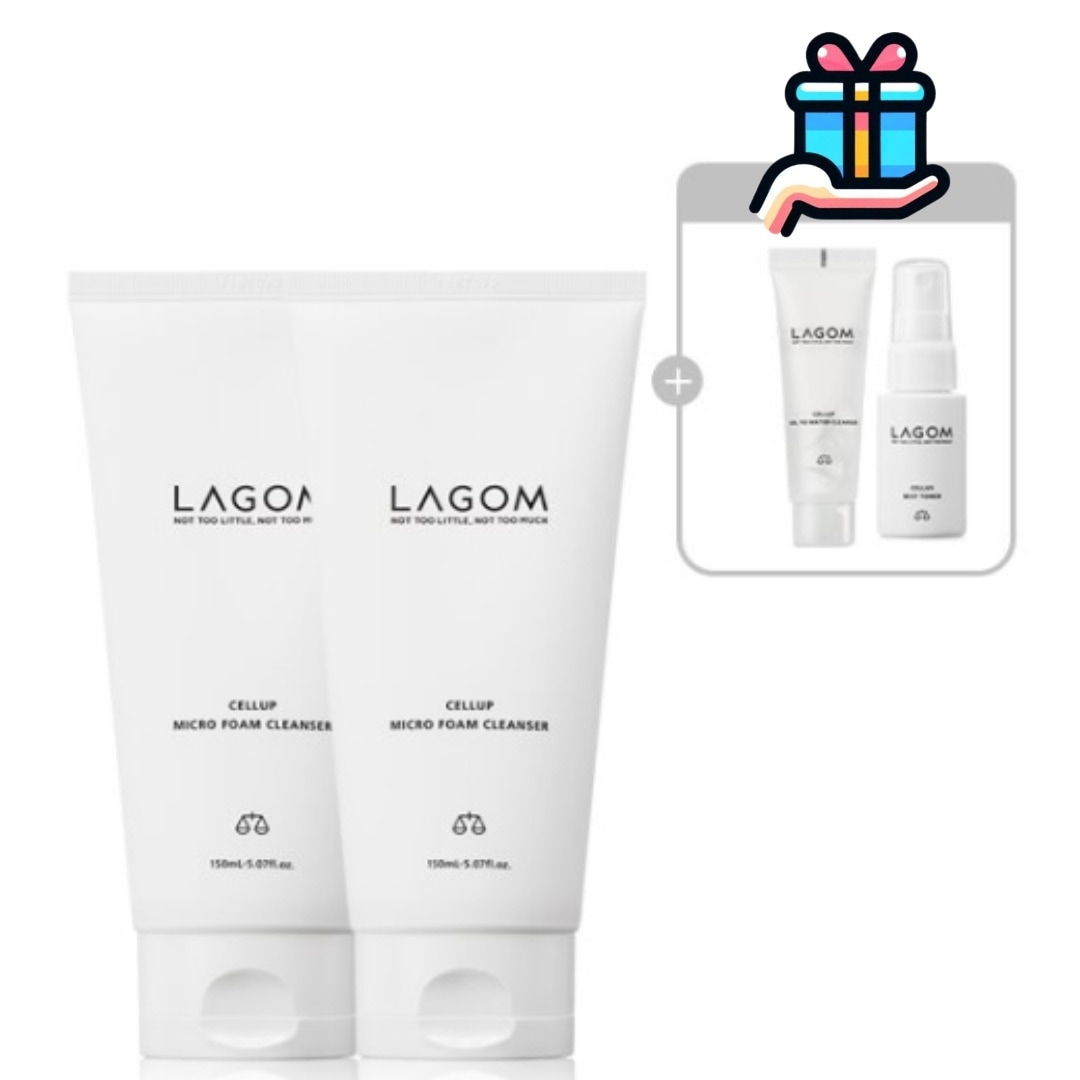 [大容量企画商品1+1]マイクロフォームクレンザー150ml+150ml 計300ml 追加贈呈 ジェルツーウォータークレンザー30ml+ミスト20ml 洗顔フォーム 韓国 人気 洗浄 水分 低刺激