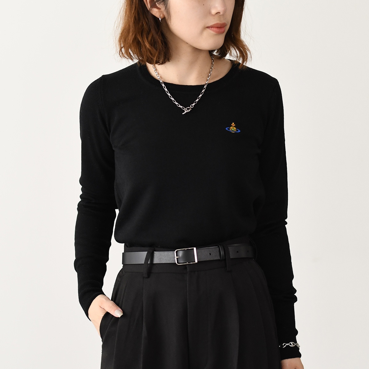 Vivienne Westwood ヴィヴィアンウエストウッド セーター トップス BEA ニット 1803002S Y0006 レディース ロゴ刺繍 長袖 秋冬