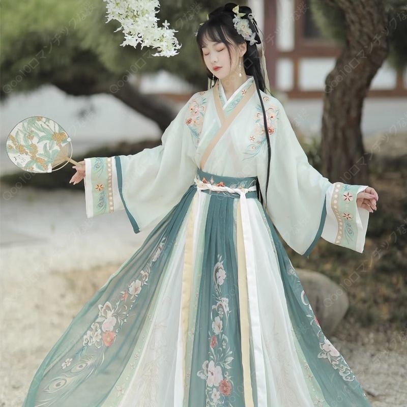 【2024新品追加】【最安値挑戦】新入荷春夏秋と冬フルセットに刺繍漢服レディースワンピース/漢服 コスプレ/漢服大人用-44