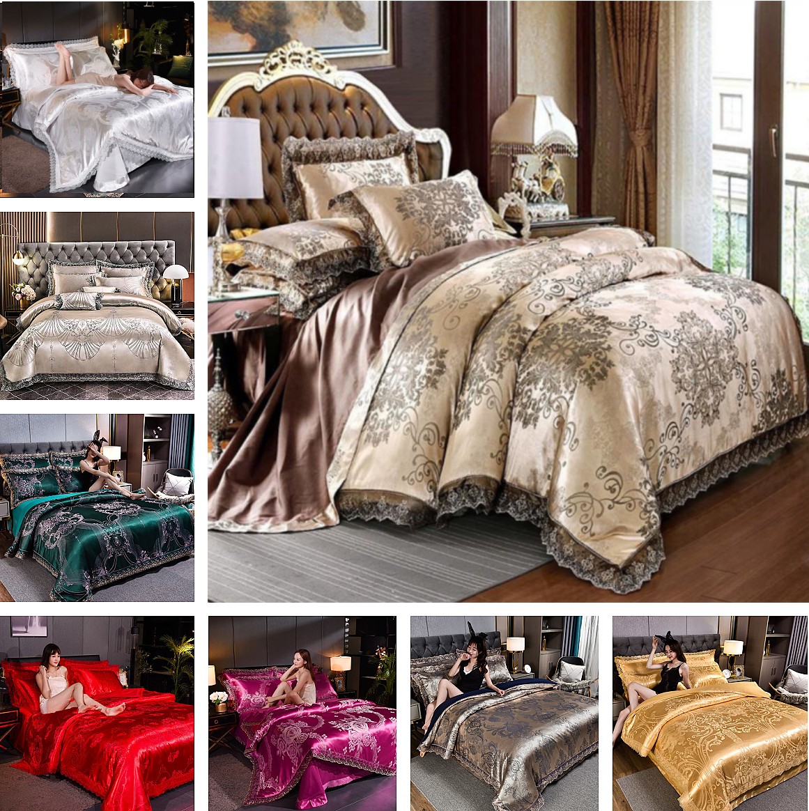 布団カバー セット ベッド 寝具セット 4点セット セミダブル 枕カバー おしゃれ 北欧風 柔らかい