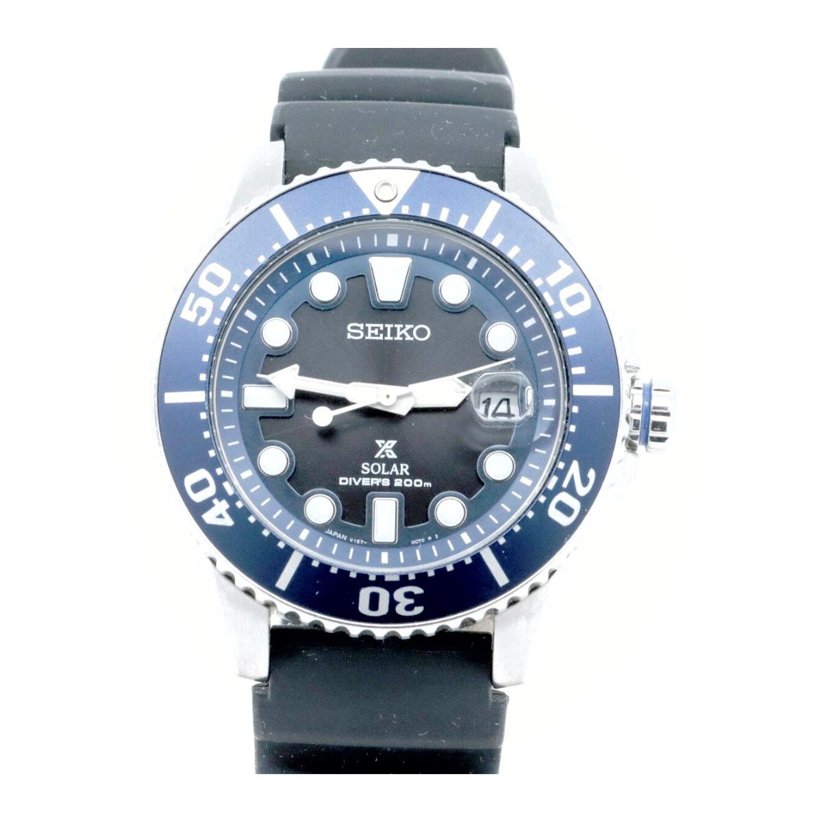 プロスペックス ソーラー メンズ 腕時計 ブルー ブラック 質屋出品