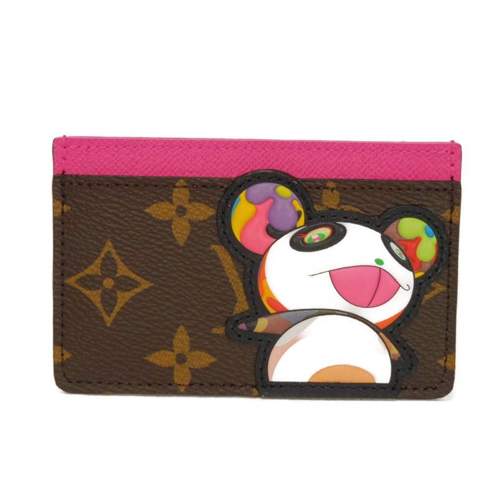 【中古】 カードケース 村上隆 パスケース RFID ICチップ 未使用 LV×TM ポルト カルト サーンプル モノグラム パンダ M13439