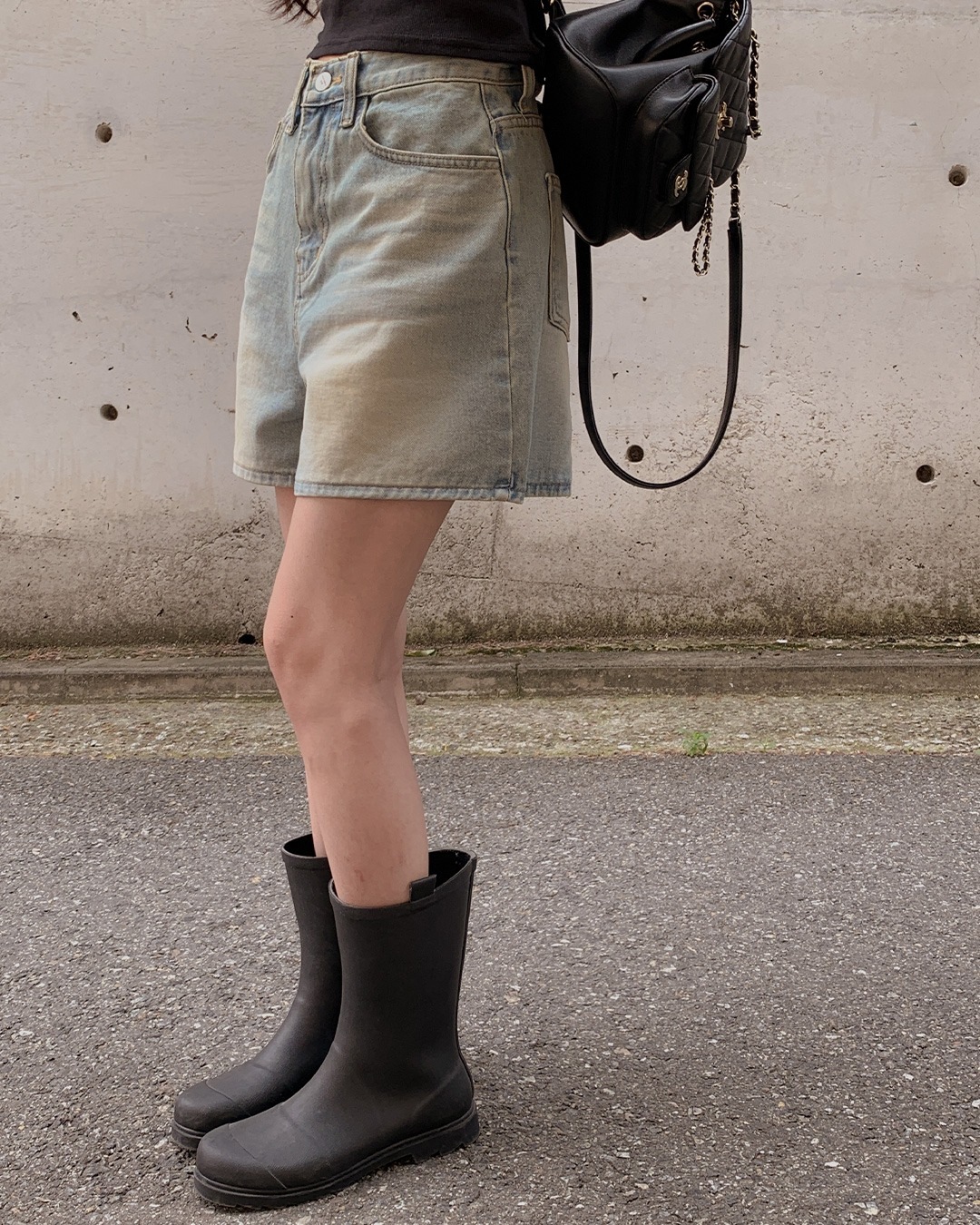 バズデニムショートパンツ韓国ファッション レディース