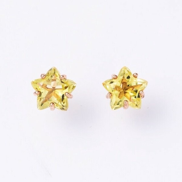 レモンクォーツ Gros Bijou スターピアス　レモンクォーツピアス 25,752円